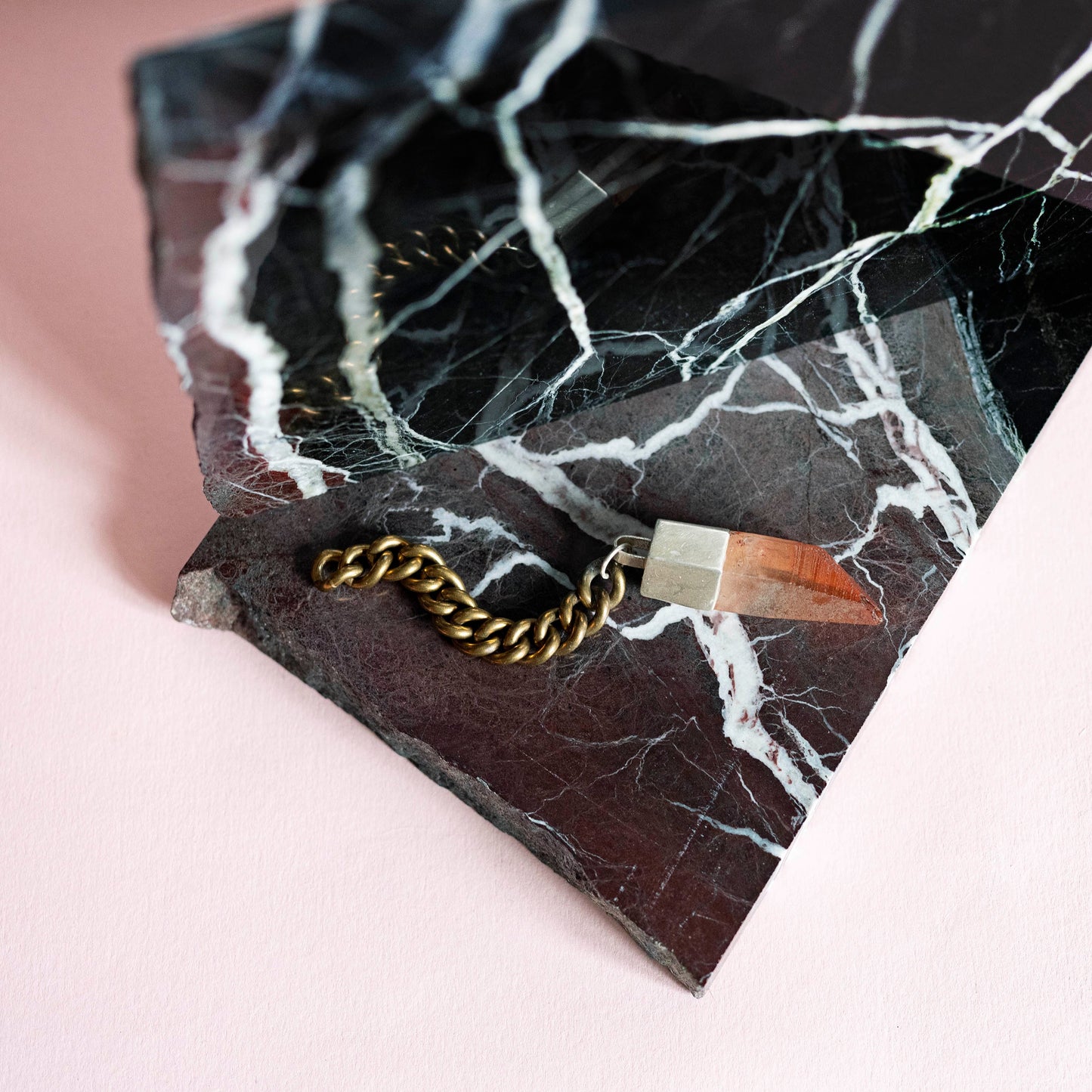rare Magical Hematoid Lemurian Quartz Pendant - Smith & Sun